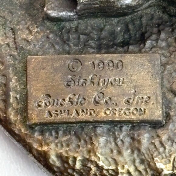 VTG Harley-Davidson Belt Buckle Proud To Be American Eagle Engine 1990 Harmony - Picture 6 of 9